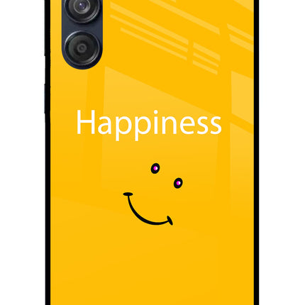 Happiness With Smiley Samsung M55 5G Glass Case