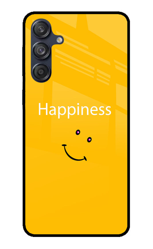 Happiness With Smiley Samsung M55 5G Glass Case