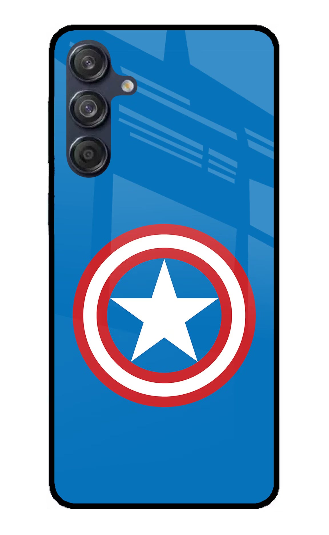 Captain America Logo Samsung M55 5G Glass Case