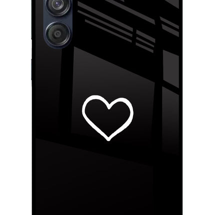 Heart Samsung M55 5G Glass Case