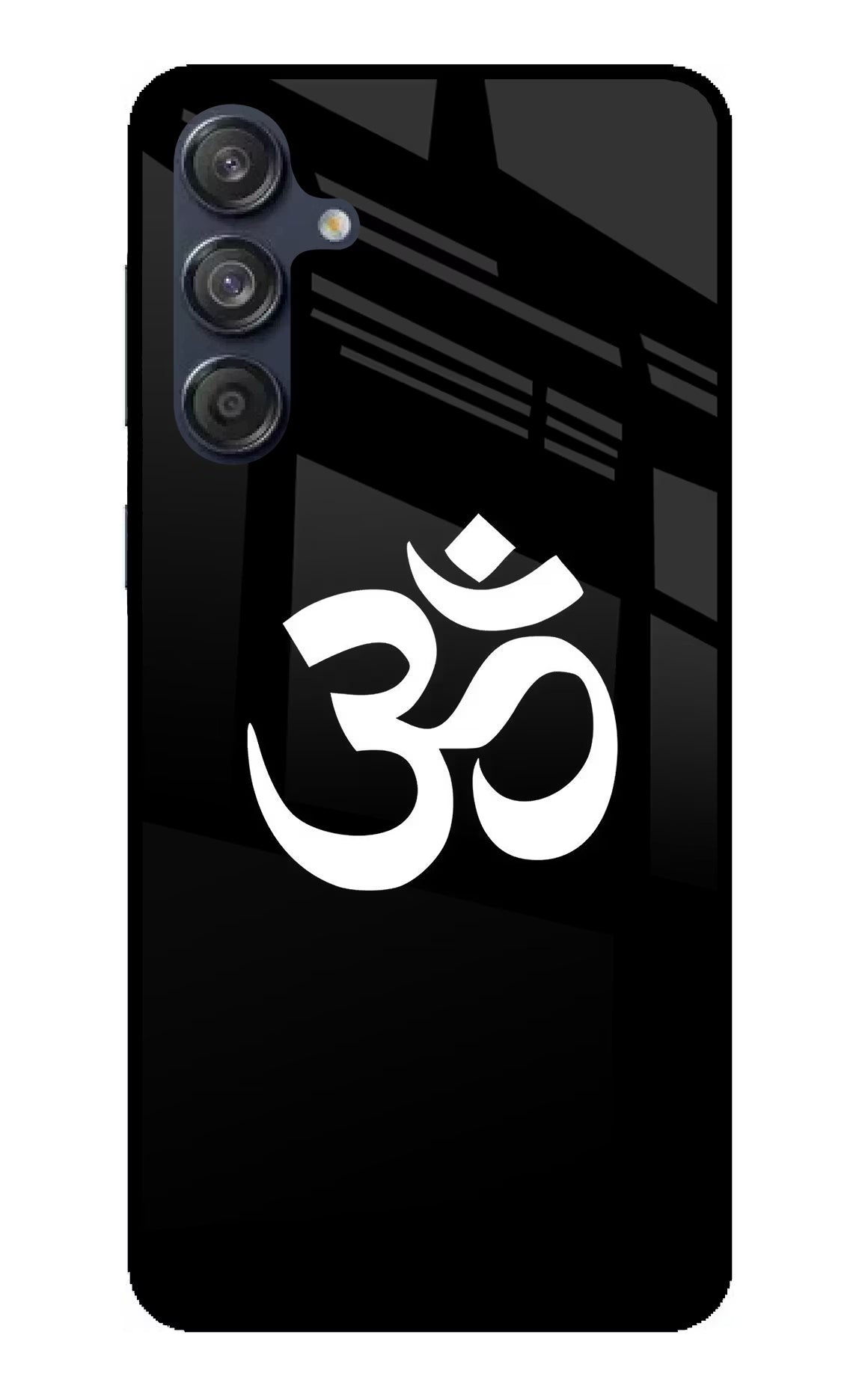 Om Samsung M55 5G Glass Case Back Cover by Casekaro