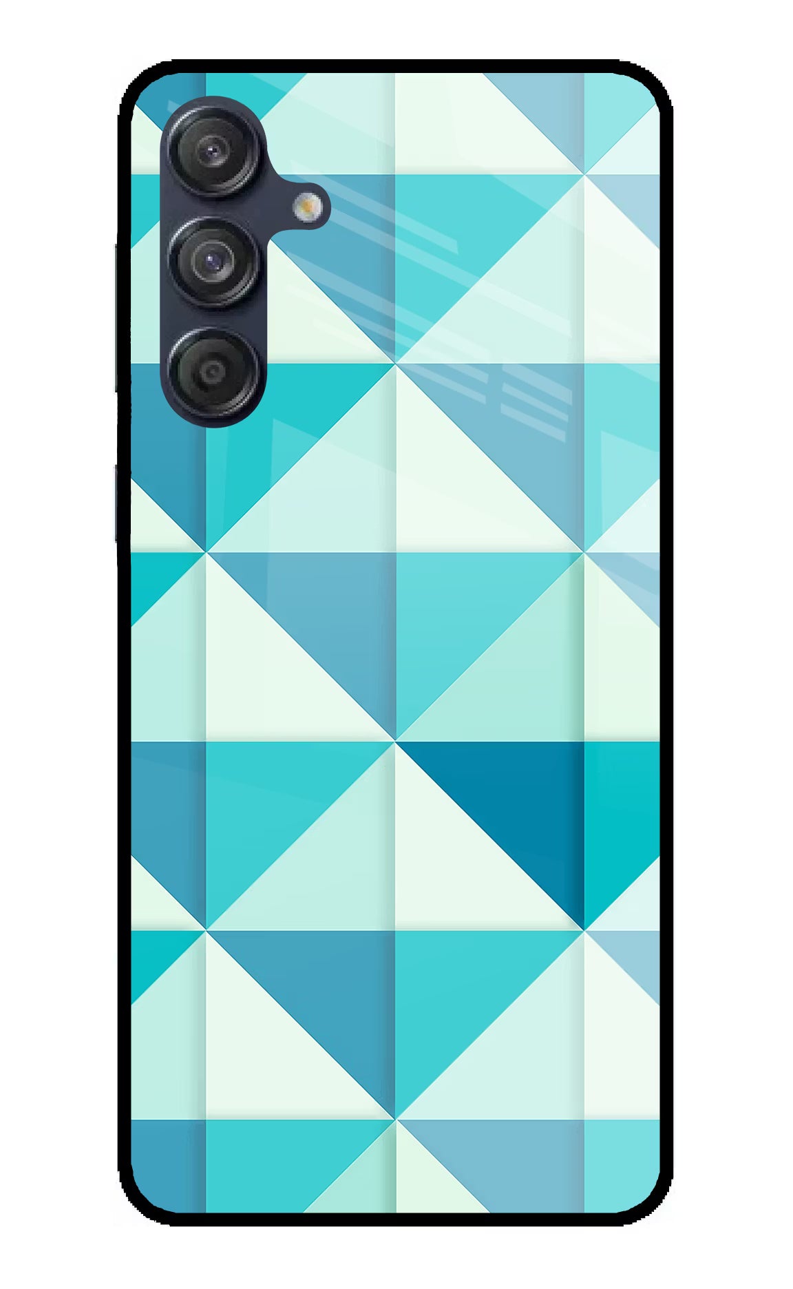 Abstract Samsung M55 5G Glass Case Back Cover by Casekaro