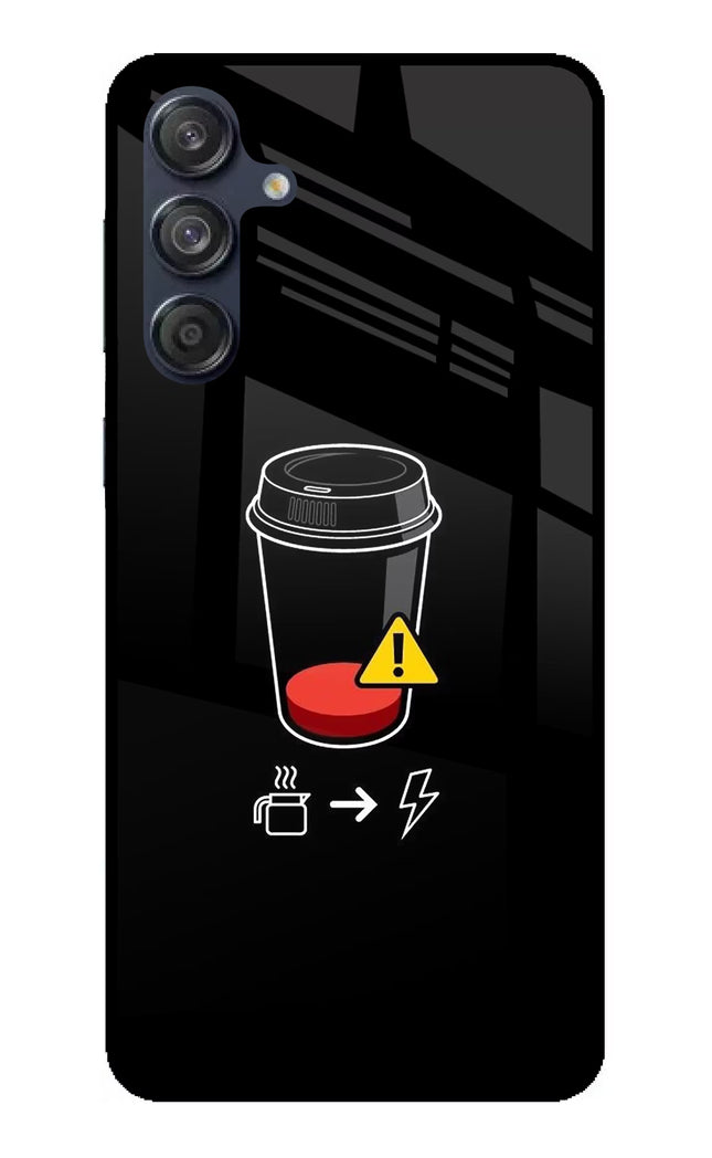 Coffee Samsung M55 5G Glass Case