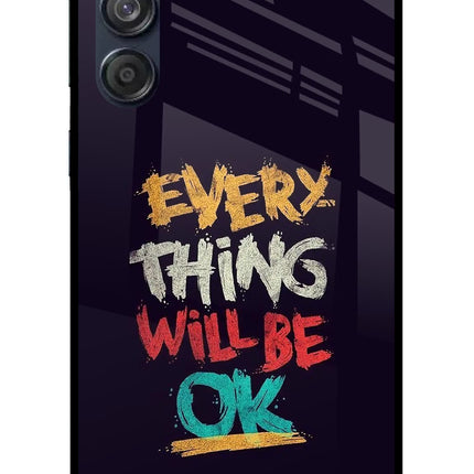 Everything Will Be Ok Samsung M55 5G Glass Case