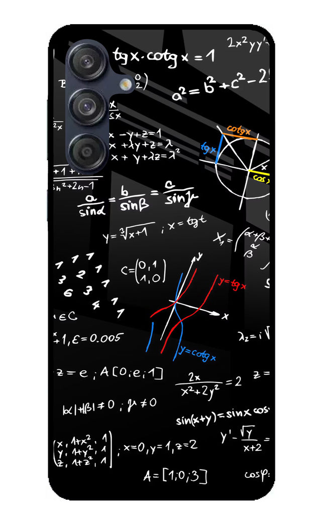 Mathematics Formula Samsung M55 5G Glass Case