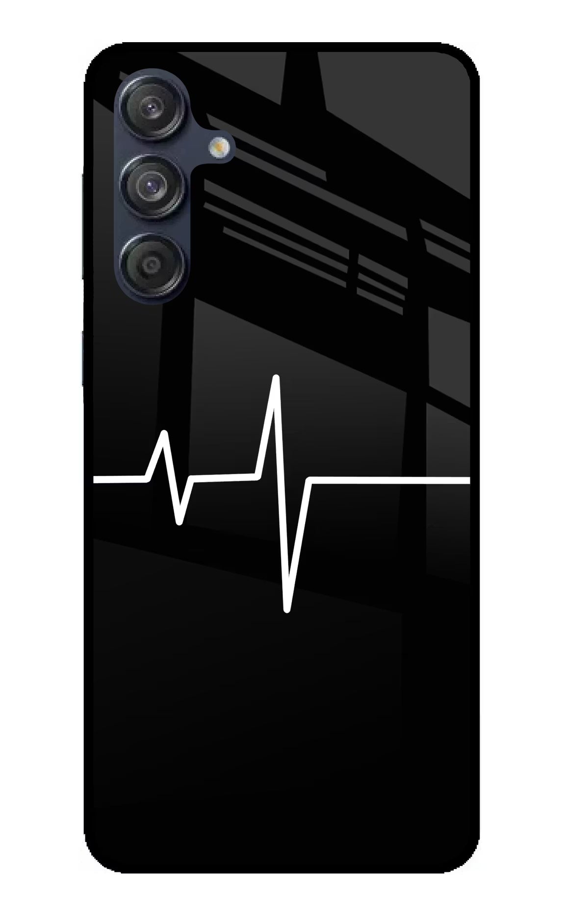 Heart Beats Samsung M55 5G Glass Case Back Cover by Casekaro