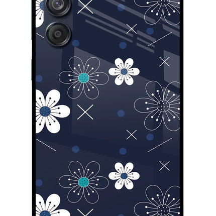 Flowers Samsung M55 5G Glass Case