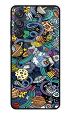 Space Abstract Samsung M55 5G Glass Case