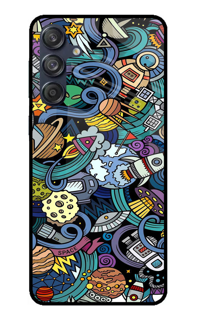 Space Abstract Samsung M55 5G Glass Case