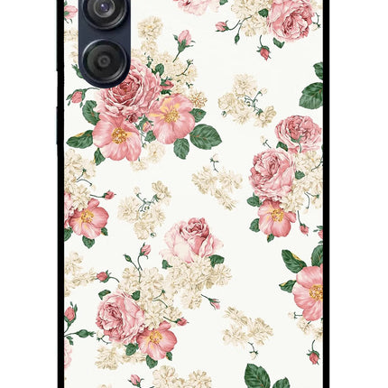 Flowers Samsung M55 5G Glass Case