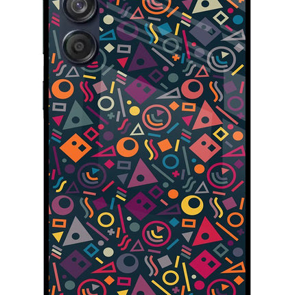 Geometric Abstract Samsung M55 5G Glass Case