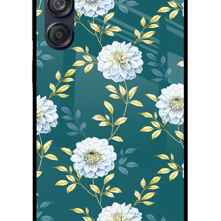 Flowers Samsung M55 5G Glass Case