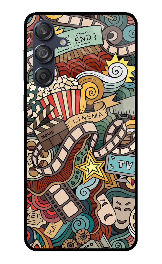 Cinema Abstract Samsung M55 5G Glass Case
