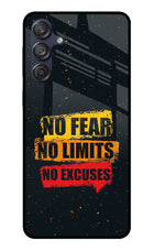 No Fear No Limits No Excuse Samsung M55 5G Glass Case