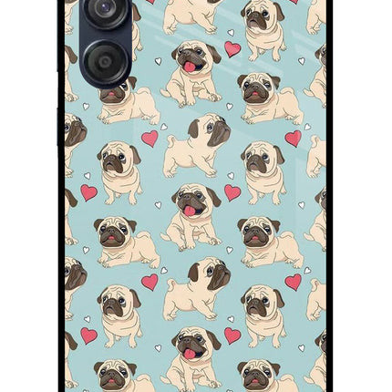 Pug Dog Samsung M55 5G Glass Case
