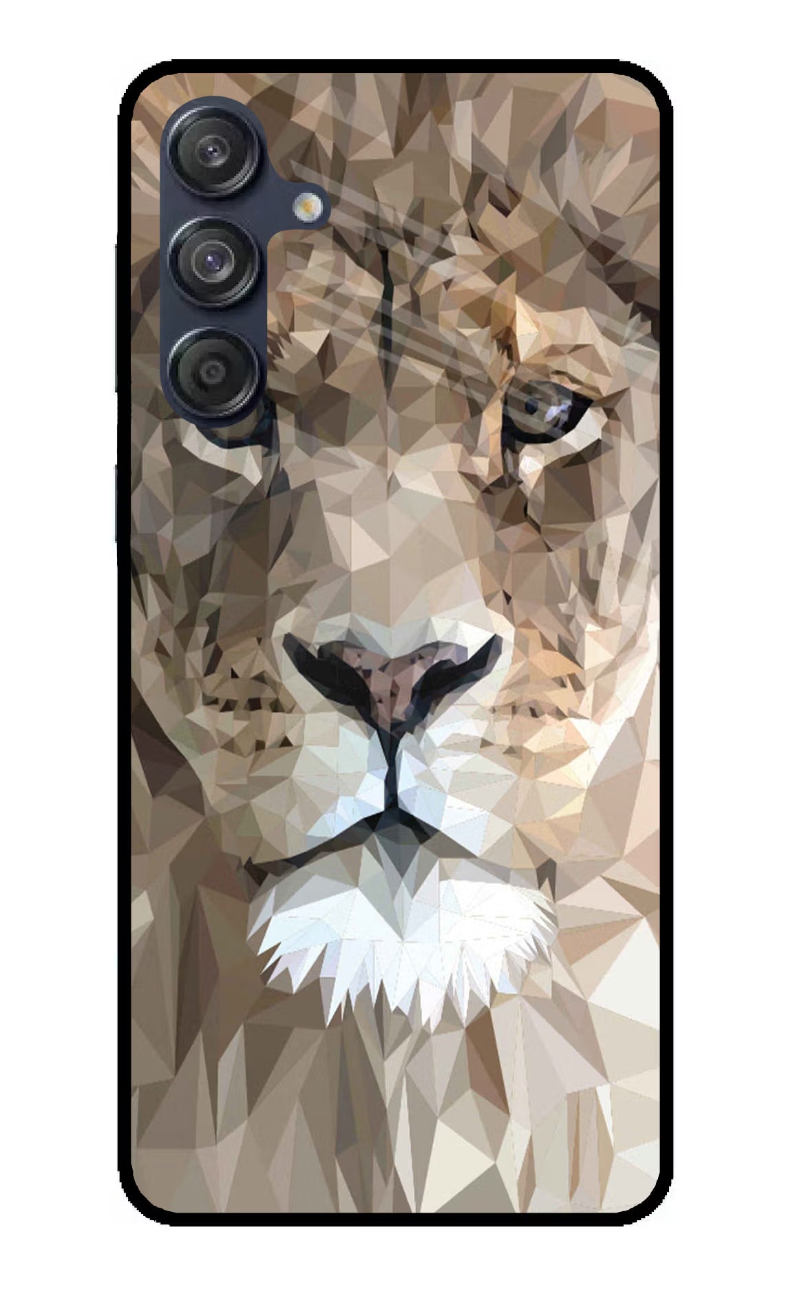Lion Art Samsung M55 5G Glass Case Back Cover by Casekaro