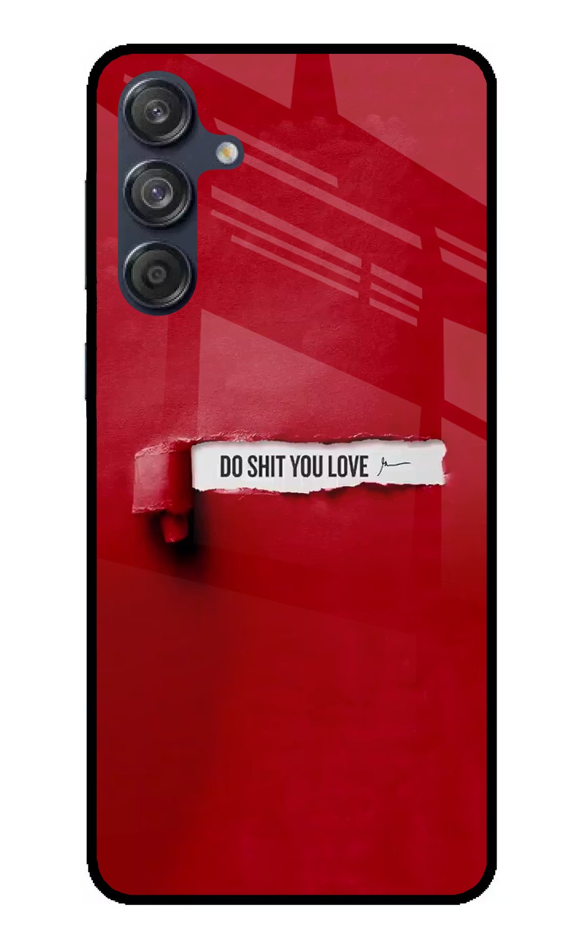 Do Shit You Love Samsung M55 5G Glass Case Back Cover by Casekaro