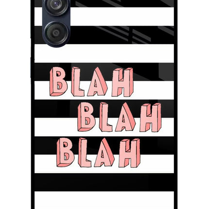 Blah Blah Blah Samsung M55 5G Glass Case