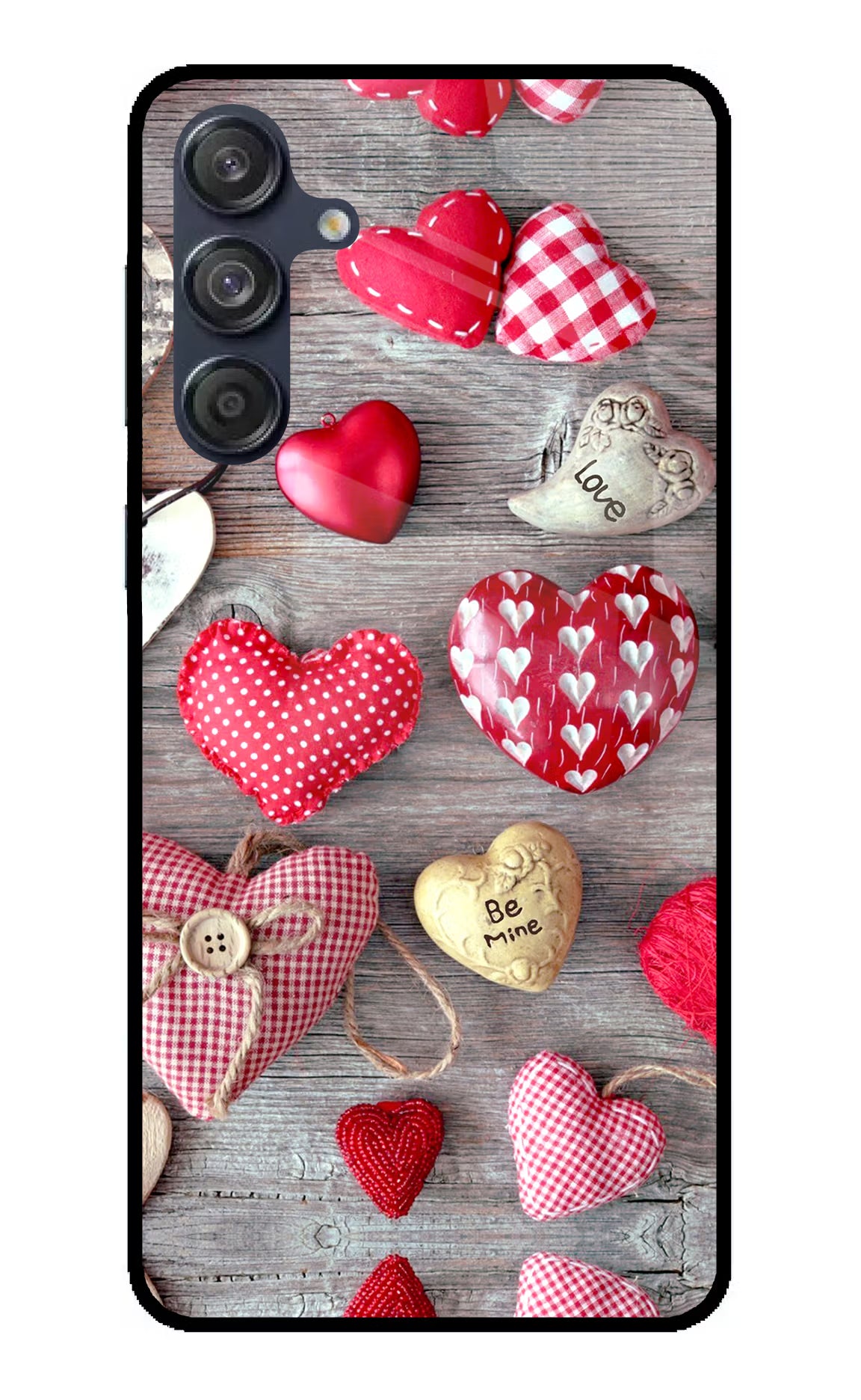 Love Wallpaper Samsung M55 5G Glass Case Back Cover by Casekaro