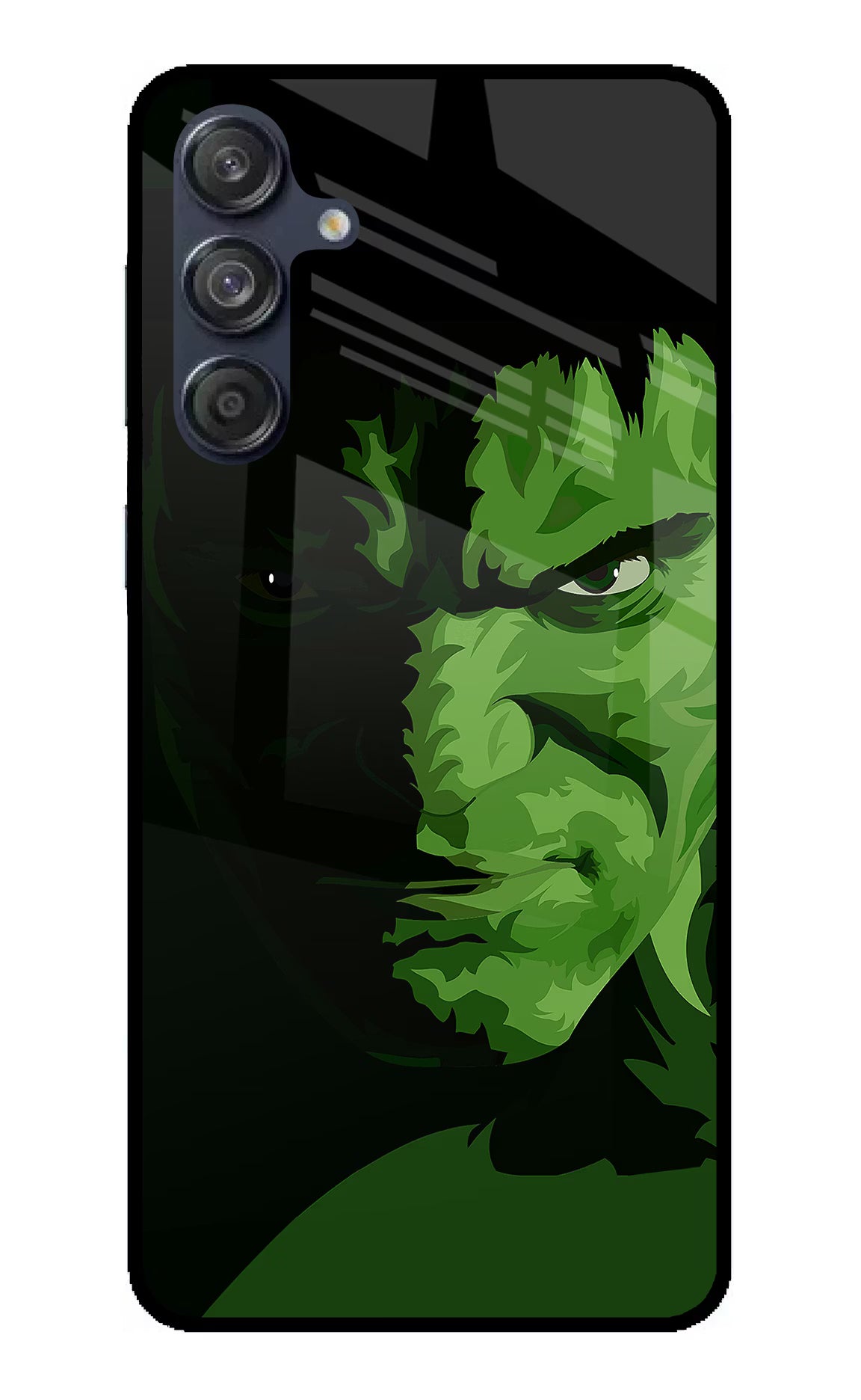 HULK Samsung M55 5G Glass Case Back Cover by Casekaro