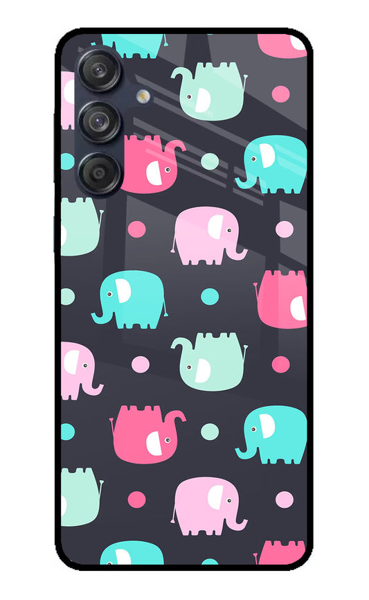 Elephants Samsung M55 5G Glass Case
