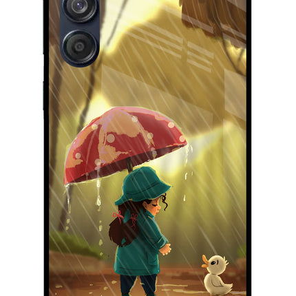 Rainy Day Samsung M55 5G Glass Case