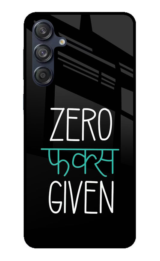 Zero Fucks Given Samsung M55 5G Glass Case