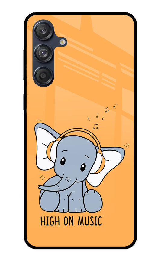 High On Music Samsung M55 5G Glass Case
