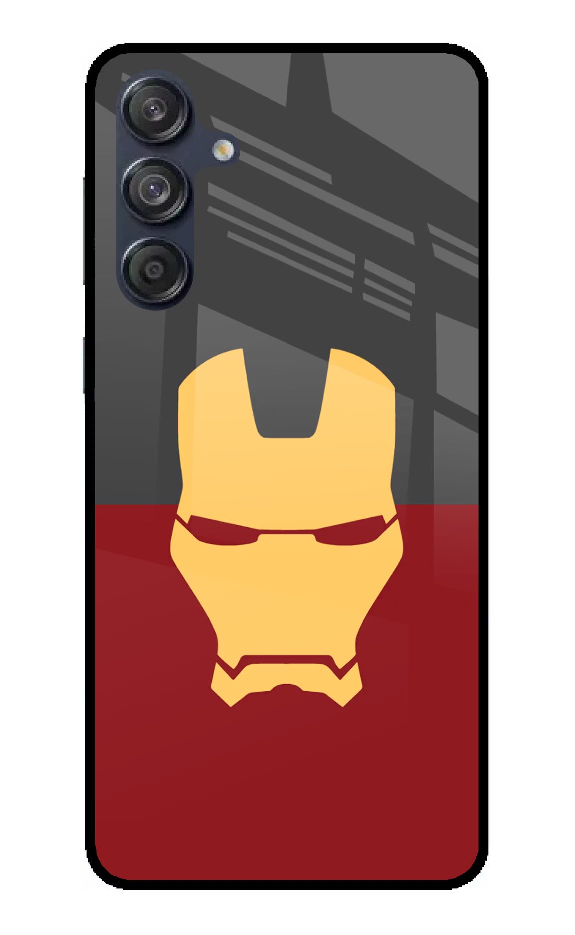 Ironman Samsung M55 5G Glass Case Back Cover by Casekaro