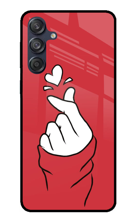 Korean Love Sign Samsung M55 5G Glass Case