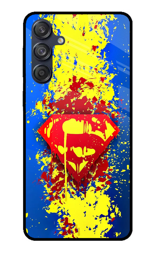 Superman logo Samsung M55 5G Glass Case