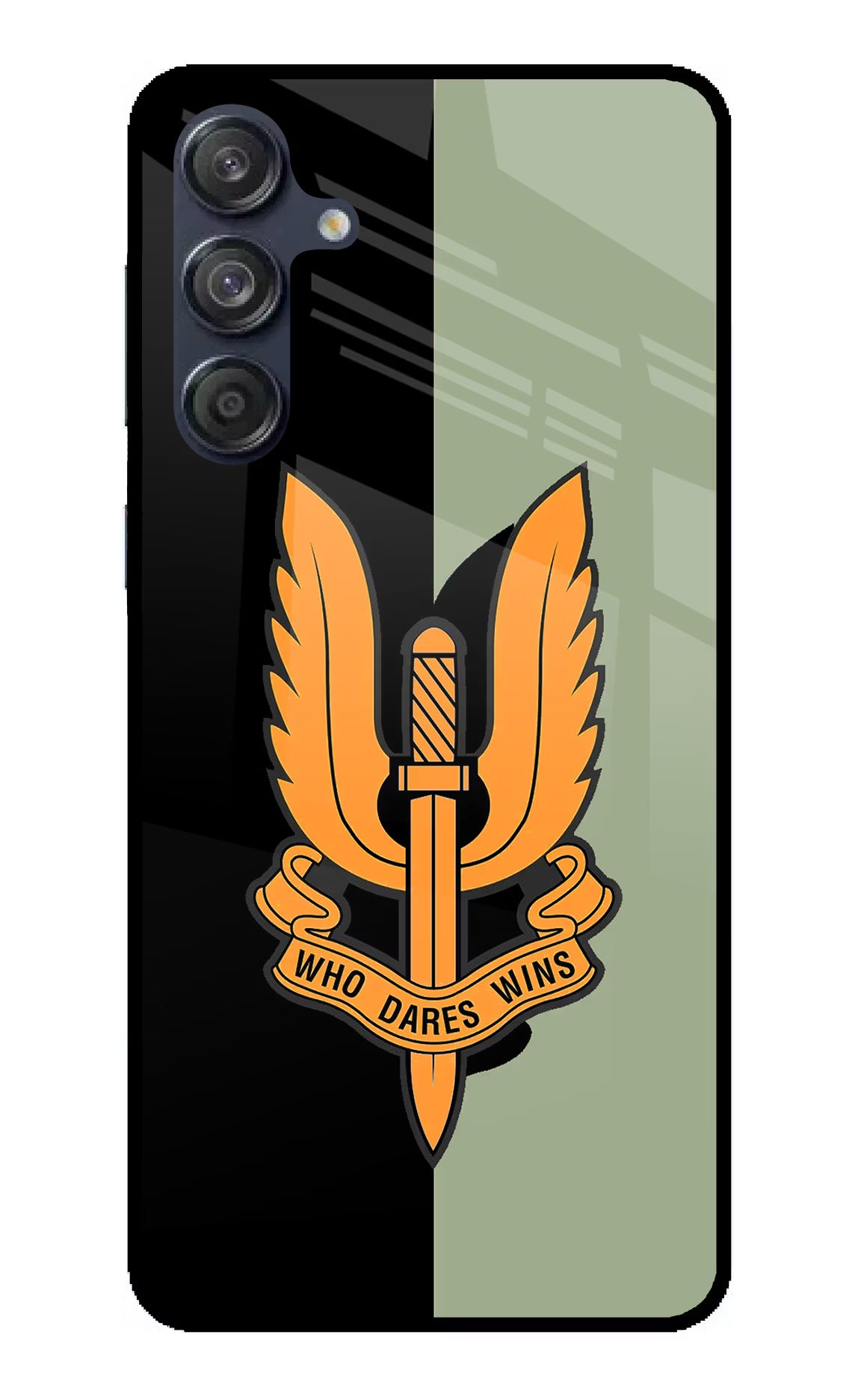 Balidan Logo Samsung M55 5G Glass Case Back Cover by Casekaro