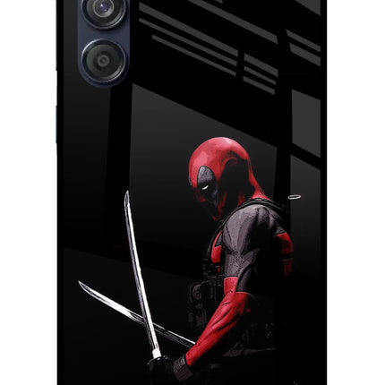 Deadpool Samsung M55 5G Glass Case Back Cover by Casekaro