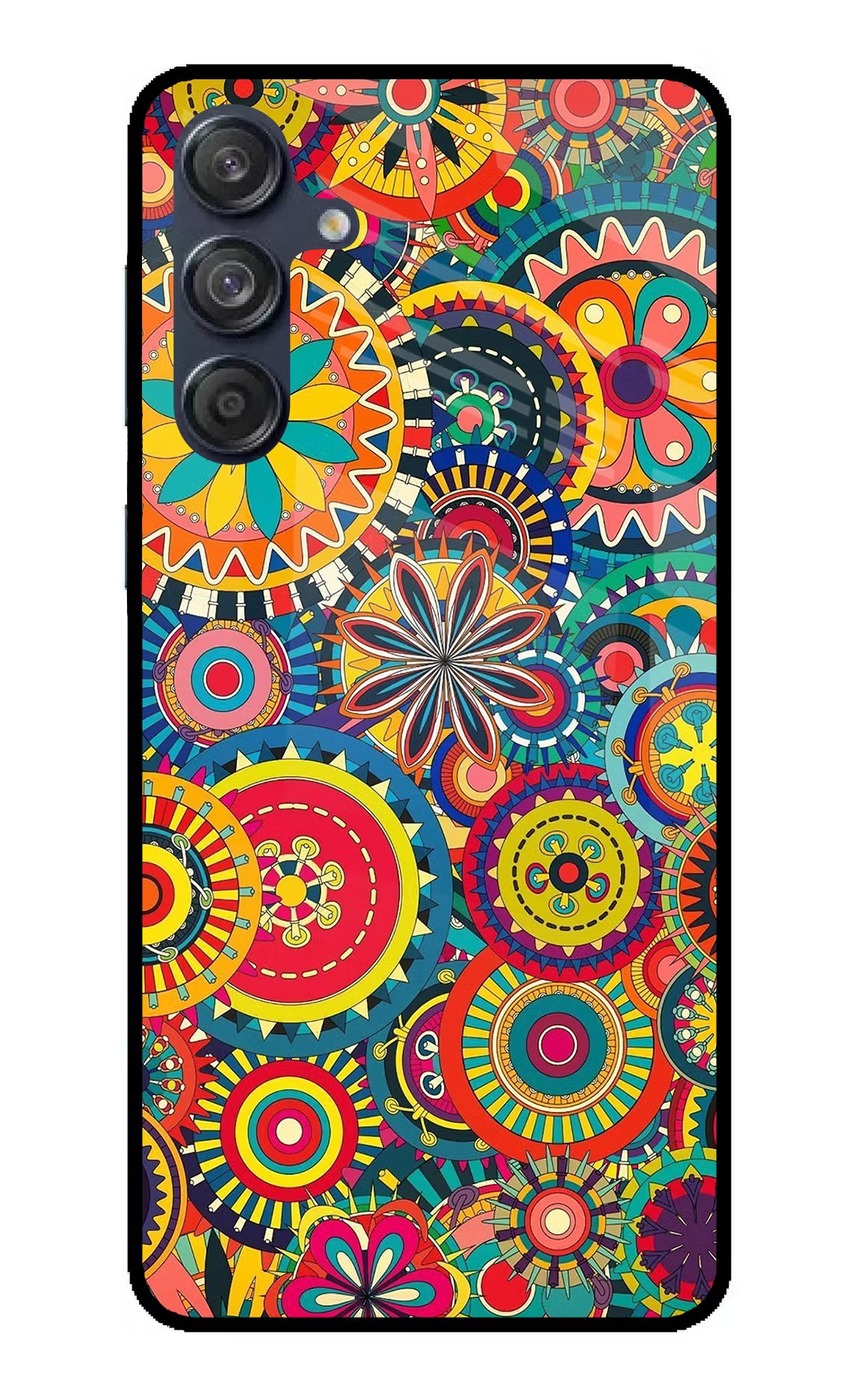 Gol Gol Art Samsung M55 5G Glass Case Back Cover by Casekaro