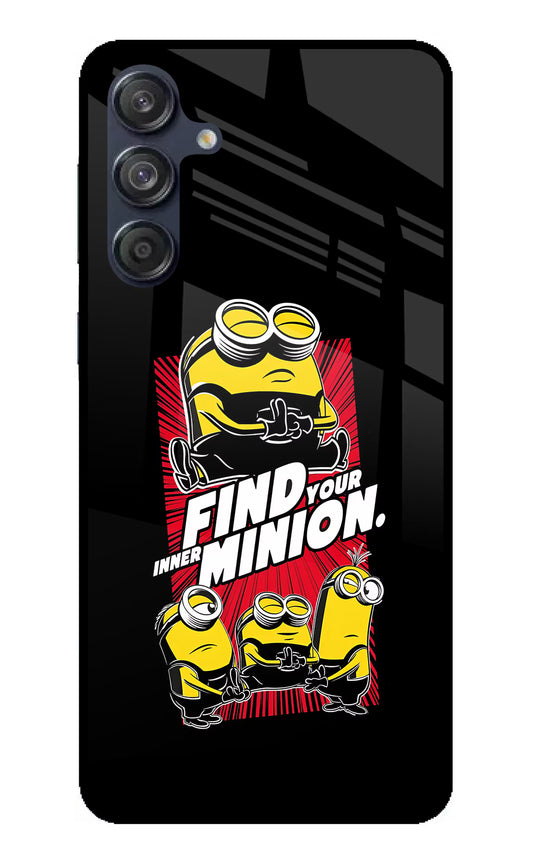 Find your inner Minion Samsung M55 5G Glass Case
