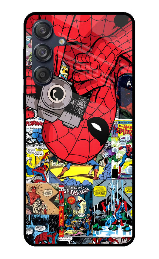 Spider Man Samsung M55 5G Glass Case