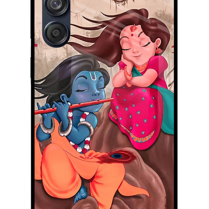 Radhe Krishna Samsung M55 5G Glass Case