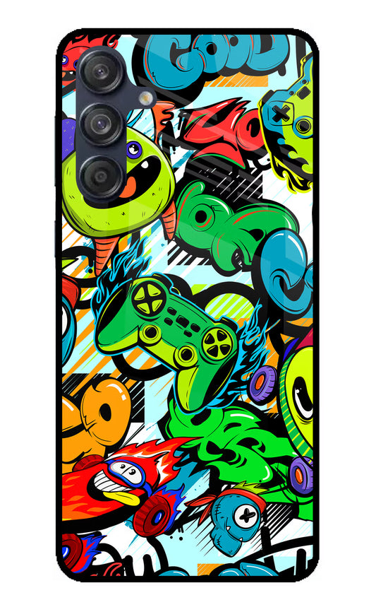 Game Doodle Samsung M55 5G Glass Case