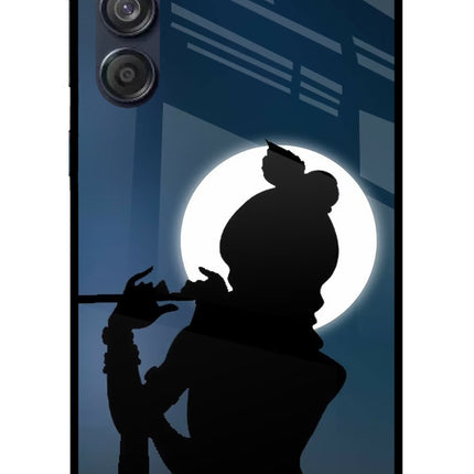 Shri Krishna Silhouette Samsung M55 5G Glass Case
