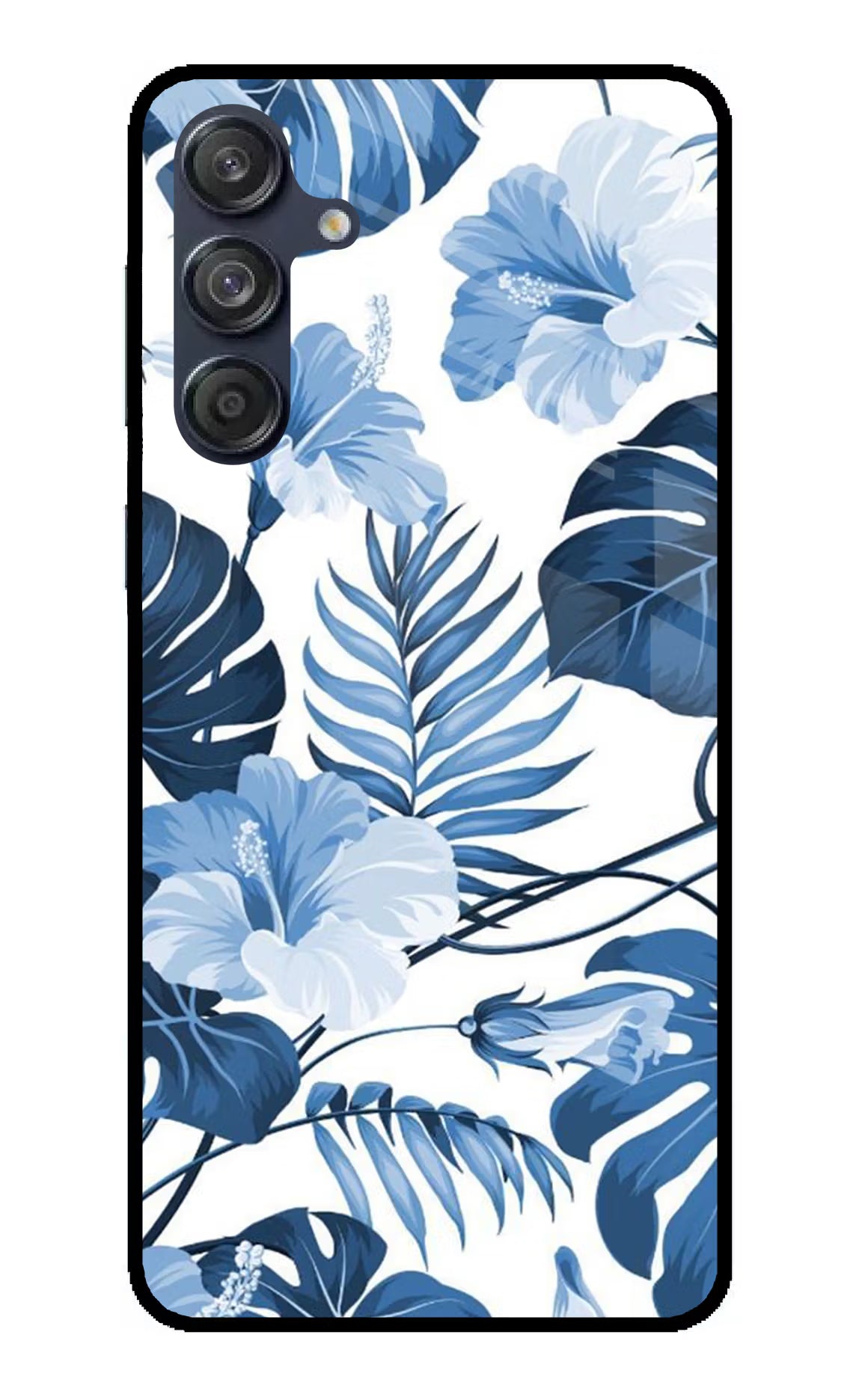 Fabric Art Samsung M55 5G Glass Case