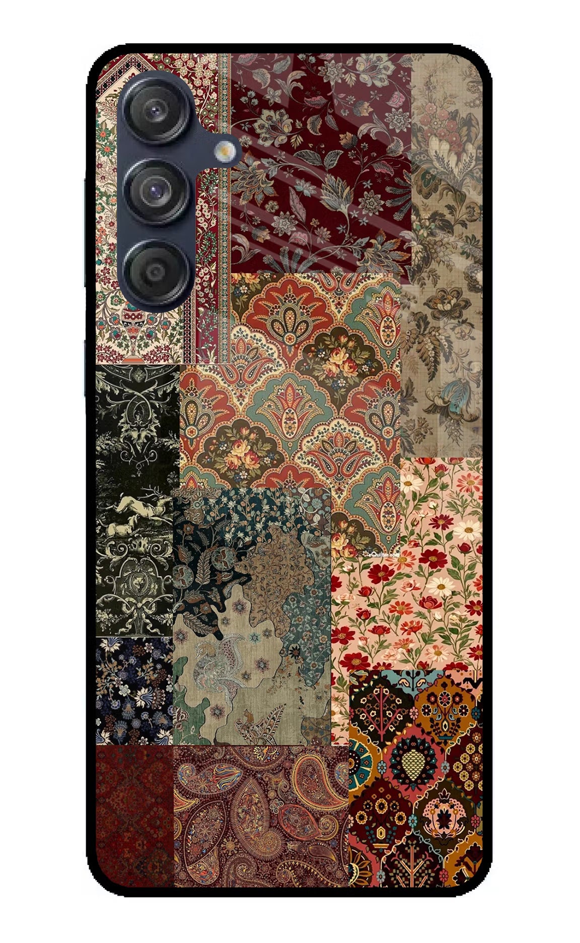 Desi Print Samsung M55 5G Glass Case Back Cover by Casekaro