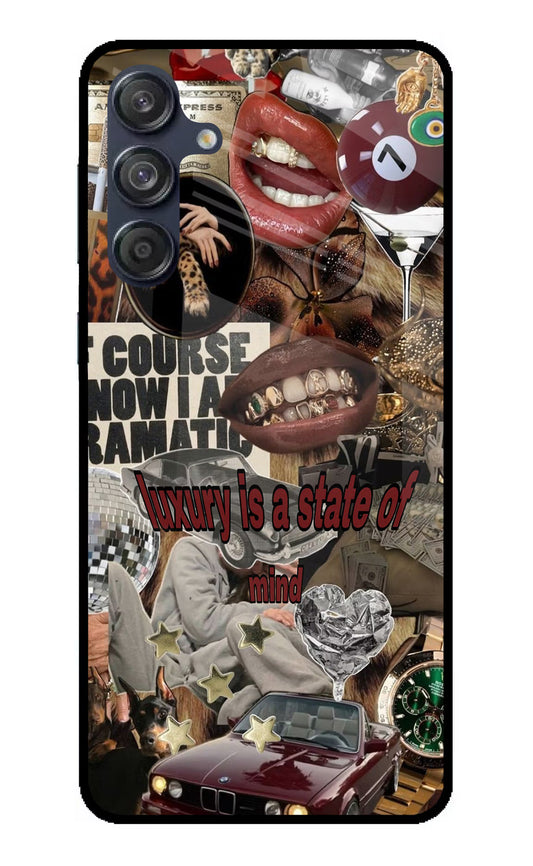 Luxury Samsung M55 5G Glass Case