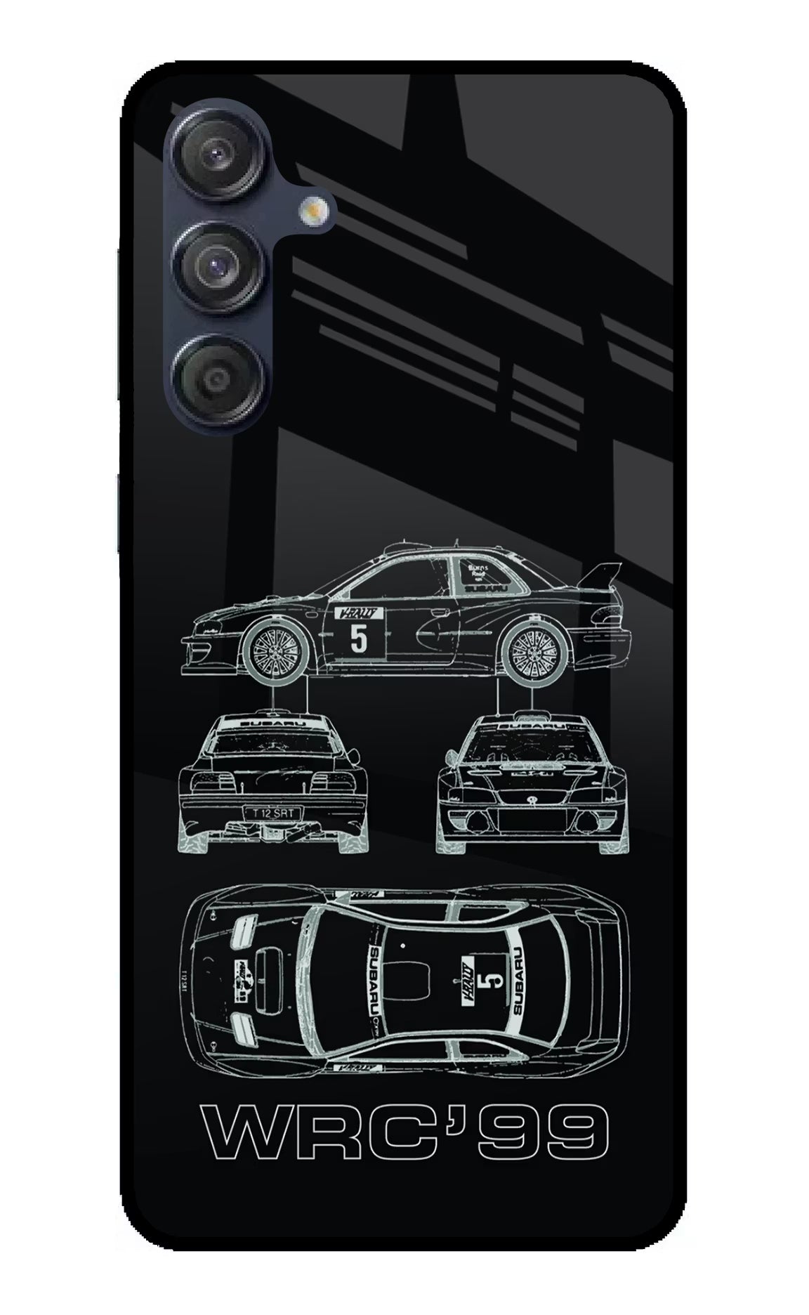 WRC'99 Samsung M55 5G Glass Case Back Cover by Casekaro