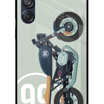 Classic Cafe Racer 99 Samsung M55 5G Glass Case