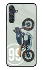 Classic Cafe Racer 99 Samsung M55 5G Glass Case