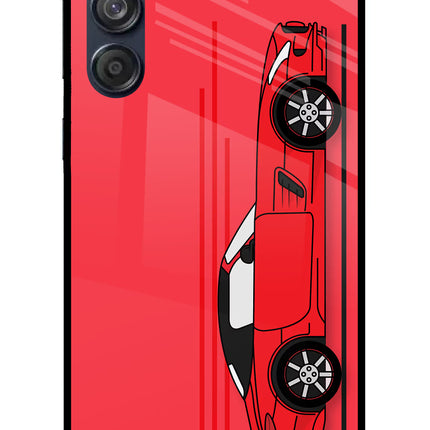Red Velocity Samsung M55 5G Glass Case