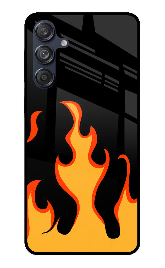 Fired Up – Black Samsung M55 5G Glass Case