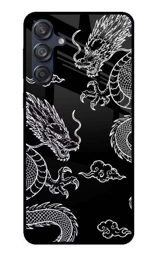 Twin Dragons Samsung M55 5G Glass Case