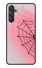 Pink Web Samsung M55 5G Glass Case