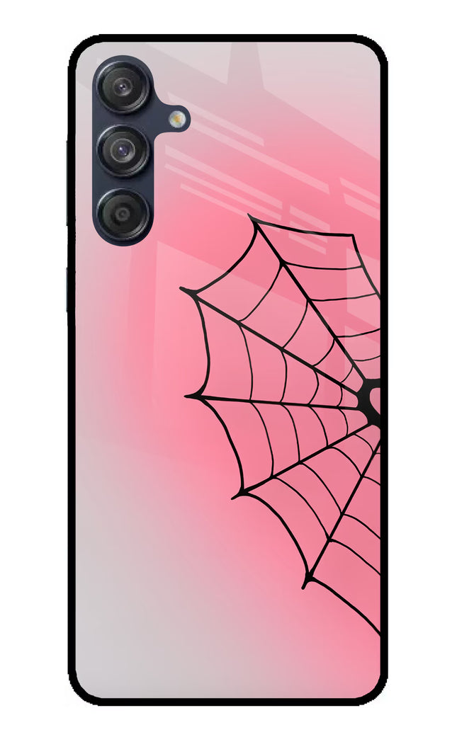 Pink Web Samsung M55 5G Glass Case